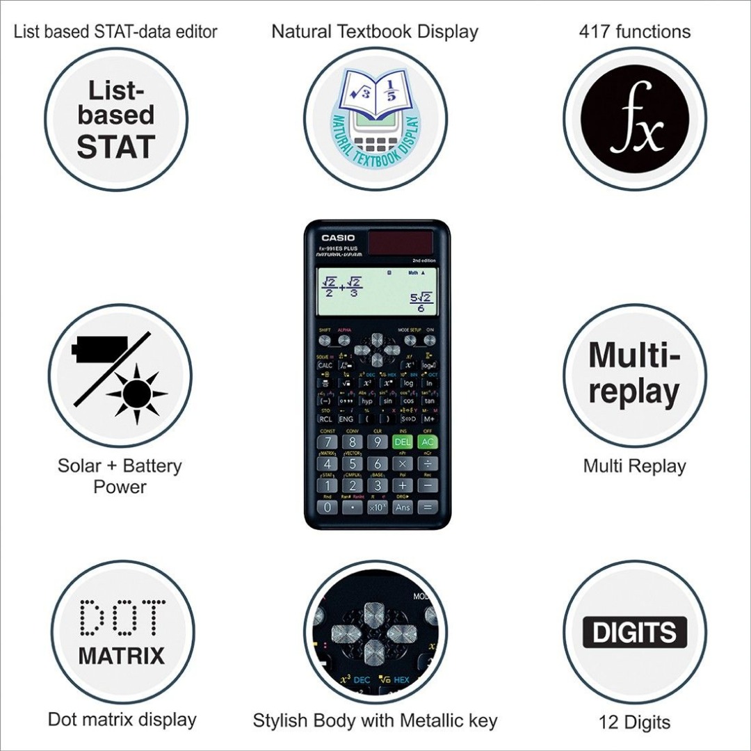 CASIO FX-991ES Plus-2nd Edition Scientific Scientific  Calculator