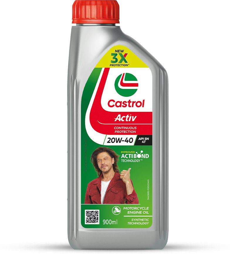 Castrol Activ 4T 20W-40 Petrol Synthetic Blend Engin
