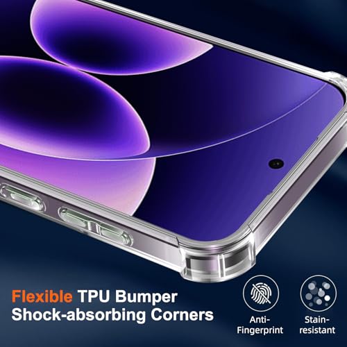 Coko Shockproof Back Case Cover for Xiaomi 17 Pro Max with Camera Bumper - Transparent