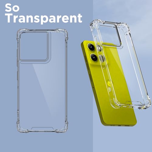 Pikkme Back Cover for Motorola Moto G86 Power 5G PC (Transparent)