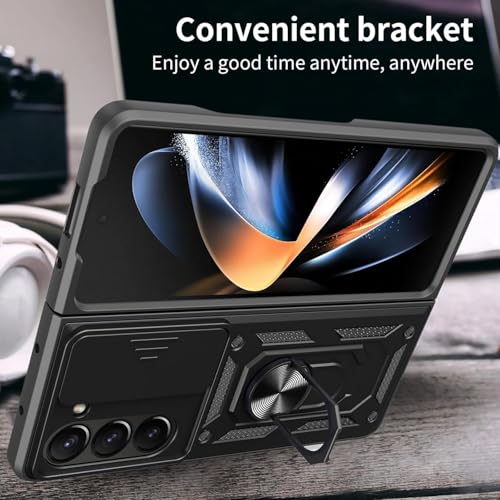 Scalebee Rotating Ring Rugged Armor Back Cover Case for Samsung Galaxy Z Fold 7 / Fold7