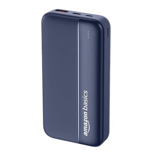Amazon Basics 20000 mAh Power Bank | 22.5W Fast Char