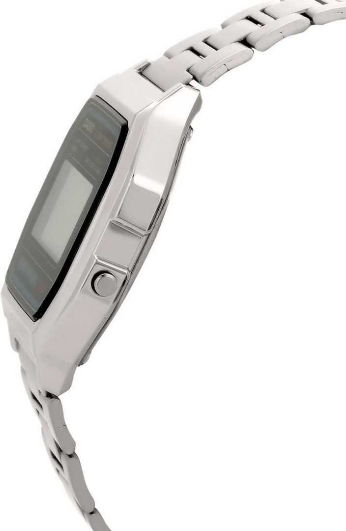CASIO A-158WA-1DF Vintage A158WA-1DF Black Dial Silver Stainless Steel Band Digital Watch  - For Men & Women
