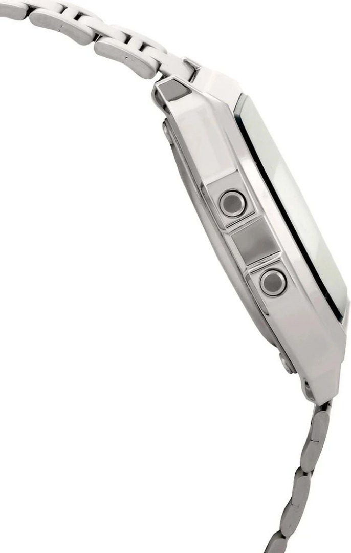 CASIO A-158WA-1DF Vintage A158WA-1DF Black Dial Silver Stainless Steel Band Digital Watch  - For Men & Women