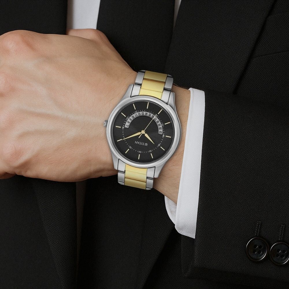 Titan 1713BM02 Gents Karishma Analog Watch  - For Men