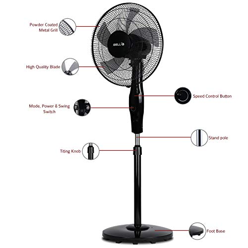 IBELL Classy P16 55W SB Pedestal Fan
