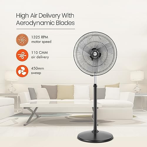 Orient Electric Tornado 90W 450 mm Pedestal Fan