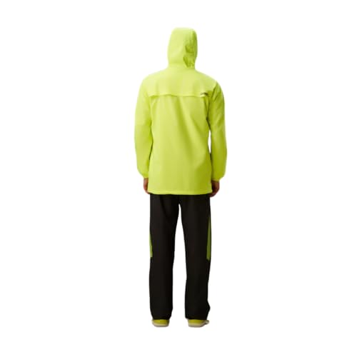 ZEEL Rain Coat for Men Waterproof Bike Riders with Adjustable Hood and Pocket Raincoat Polyester Jacket Pants Carrying Pouch