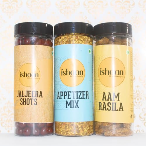 Ishaan Mukhwas 3 in 1 Combo (Appetizer Mix, Aam Rasila, Jaljeera Shots )
