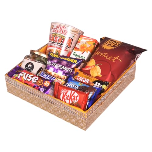 Food Library The Magic Of Nature Diwali Gift Hamper Basket For All Occasions Assorted Snacks