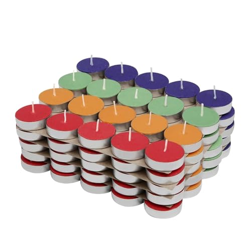 AGNO Tealight Branded Diwali Diya Colored Wax Tealig