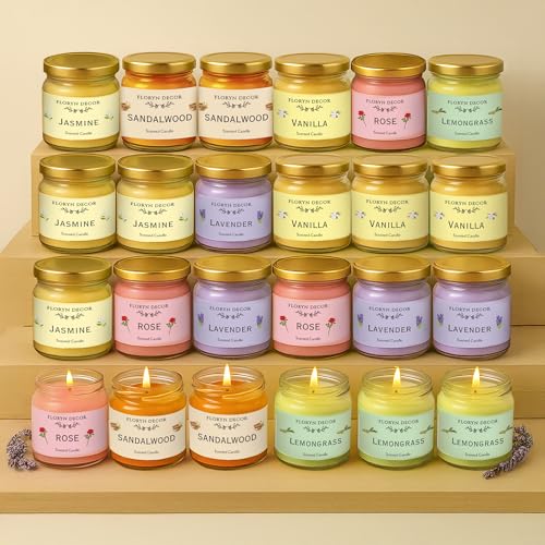 Floryn Decor Jar Scented Candles Gift Set | Scented 