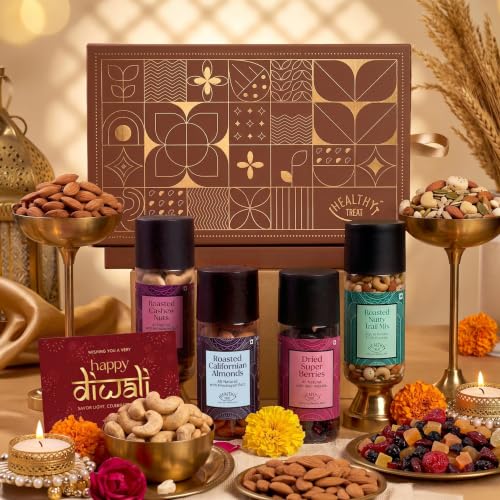 Healthy Treat Delight Diwali Gift Hamper | Roasted D Healthy Treat Delight Diwali Gift Hamper | Roasted D