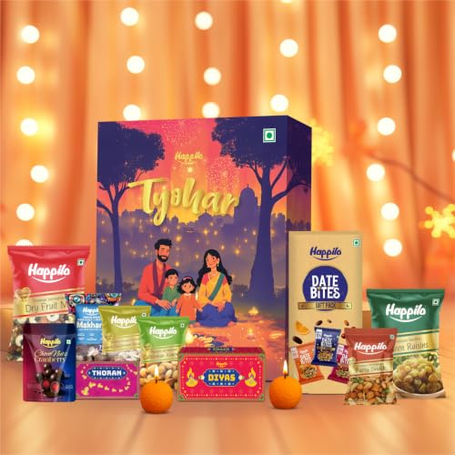 Happilo Tyohar 11-Item Festive Gift Box – Dry Fruits