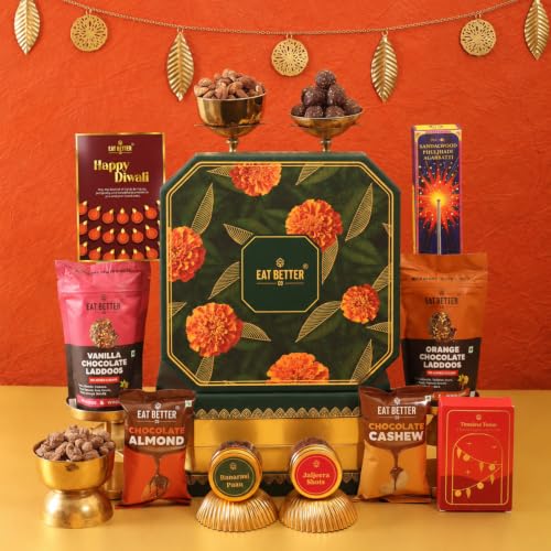 Eat Better Co Marigold 11-Item Diwali Gift Hamper – Eat Better Co Marigold 11-Item Diwali Gift Hamper –