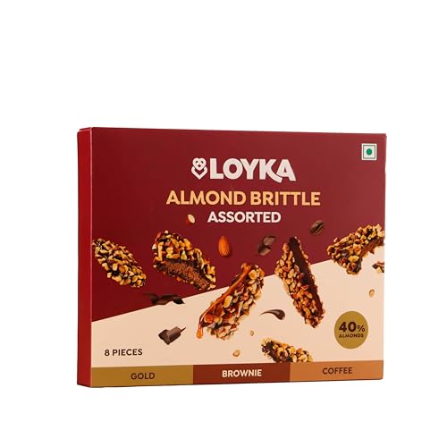 Loyka Almond Brittle Assorted Chocolate Box (8 Pcs, 