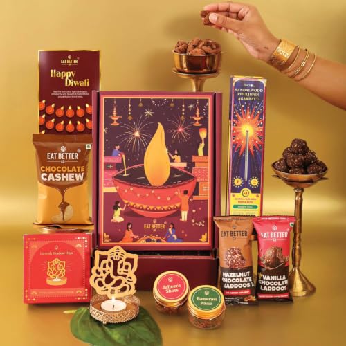 Eat Better Co Utsav 9-Item Diwali Gift Hamper – Gold