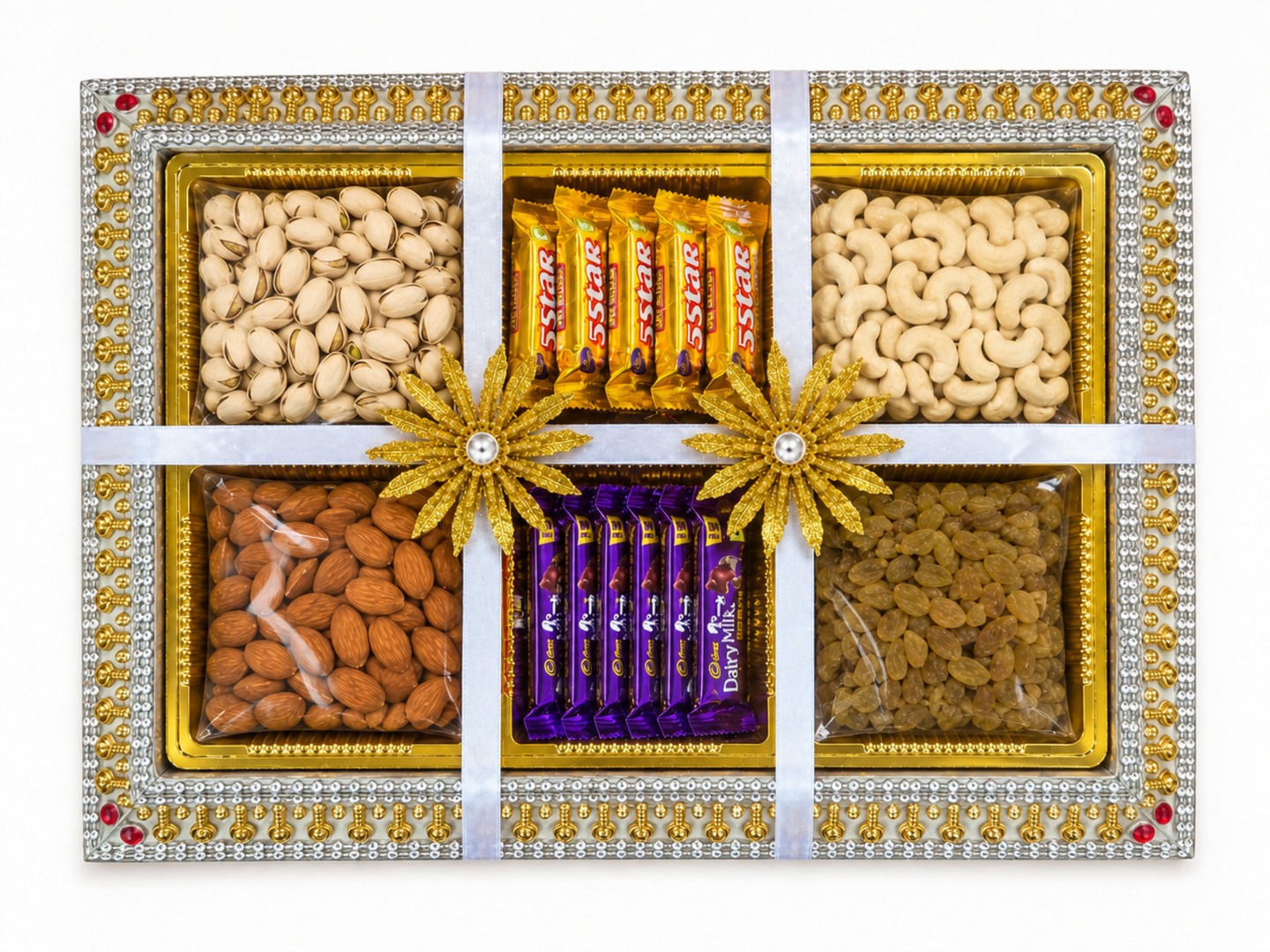 Happy Basket By Simran Dry Fruit Gift Box with Choco