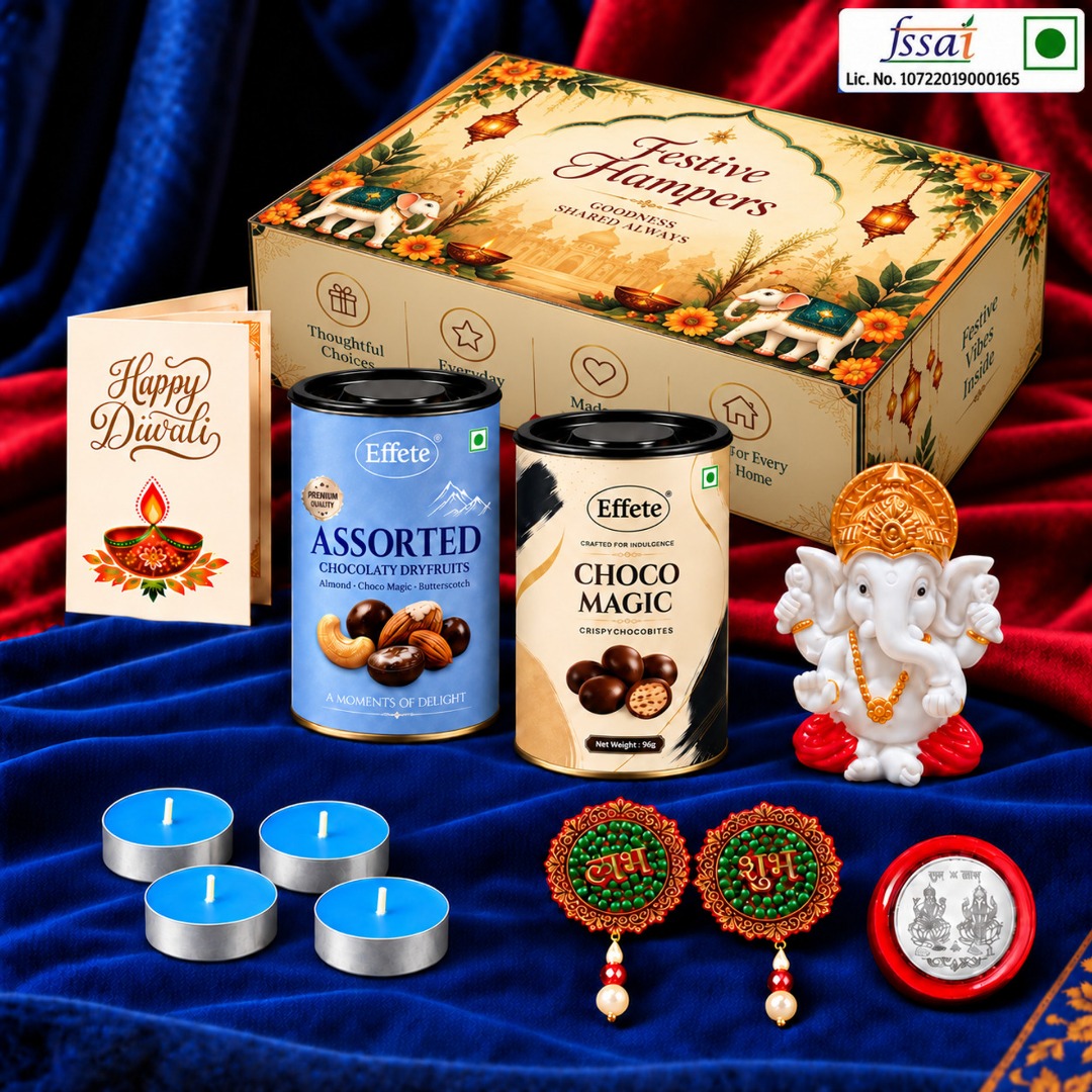 Effete Gift Hamper with Ganesha Idol | Assorted & Ch