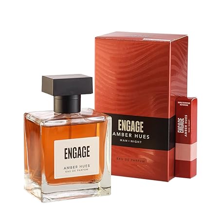 Engage Amber Hues Perfume for Men Long Lasting Smell, Ambery and Warm Fragrance Scent