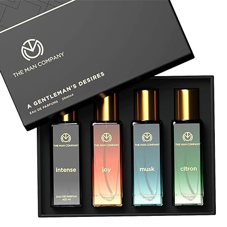 The Man Company Specially Curated Perfume Gift Set A Gentlemen's Desire, Pack of 4