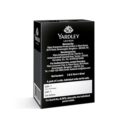 Yardley London Compact Perfume Tripack - Gentleman Royale + Gentelman Urbane + Gentleman Duke, Pack of 3
