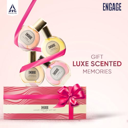 Engage Luxury Perfume Gift Set Pack for Women, Pack of 4