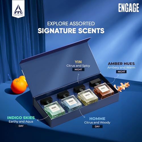 Engage Luxury Perfume Gift Pack for Men, Pack of 4