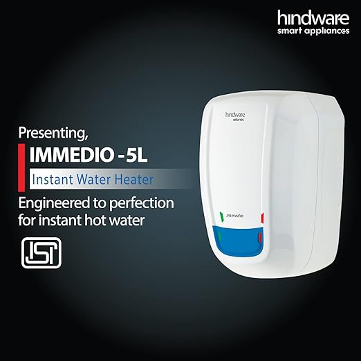 Hindware Atlantic Immedio Blue 5L 3000W Instant Water Heater