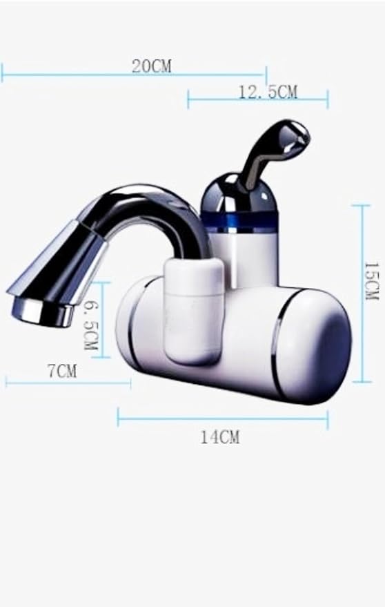 Nexoms Instant Heating Water Tap Wall Mounted with 3 Pin