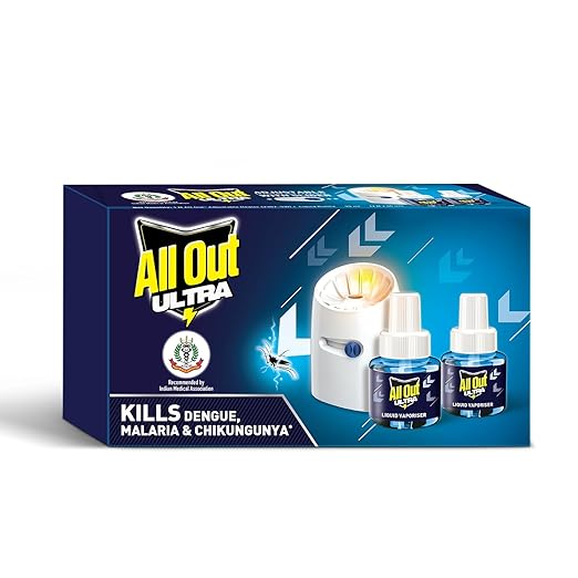 All Out Ultra Mosquito Repellant Combi Pack (Machine & Pack Of 2 Refills)