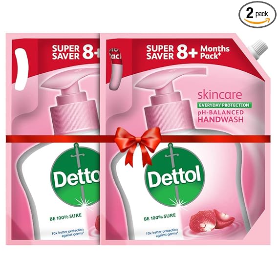 Dettol Liquid Handwash Refill Skincare Moisturizing Hand Wash, Pack of 2