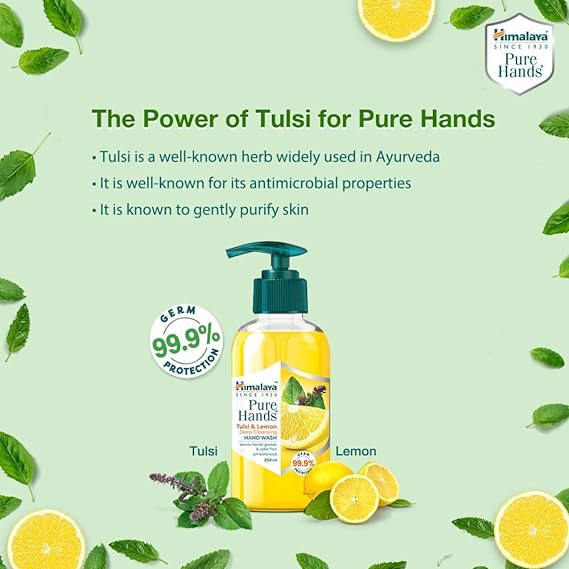 Himalaya Pure Hands Deep Cleansing Tulsi and Lemon Pump