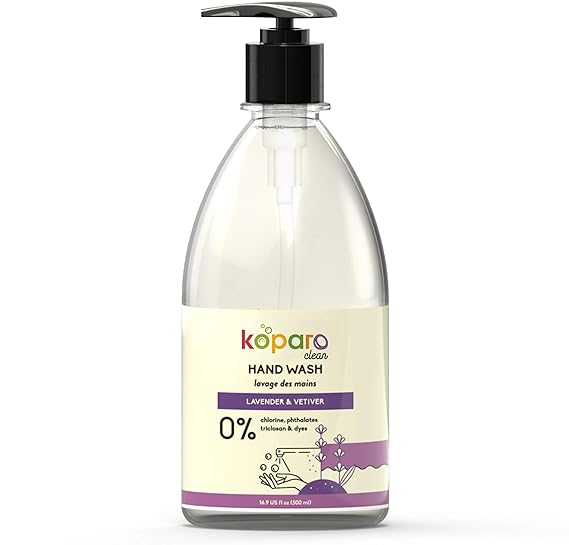 Koparo Clean Natural Hand Wash With Lavender Fragrance pH Balanced Infused With Glycerin & Tea Tree Oil Germ Protection