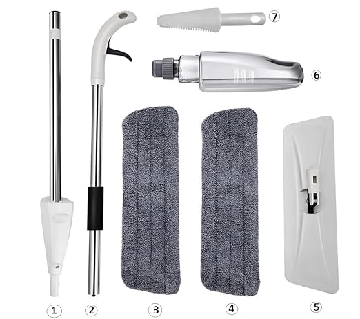 BROGBUS Spray Mop Set with Microfiber Washable Pad