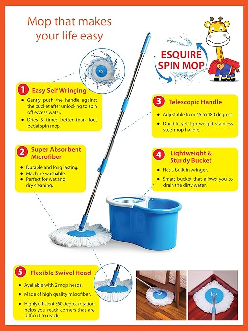 Esquire Bucket Mop Full Stick