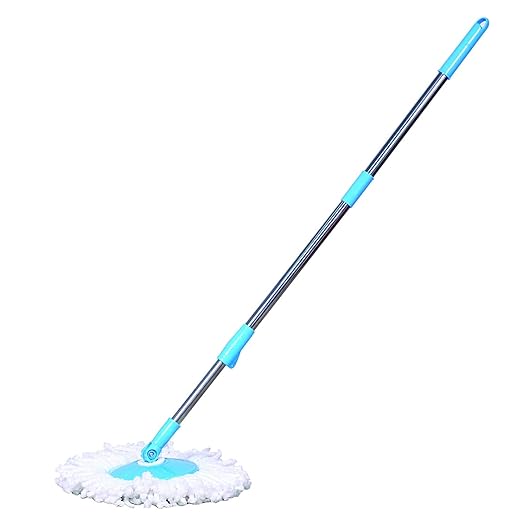 Esquire Bucket Spin Mop Stick with Microfiber Refill