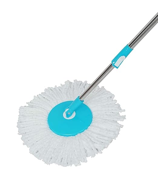 Esquire Bucket Spin Mop Stick with Microfiber Refill