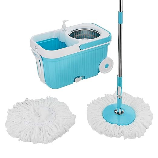 Presto Elite Spin Mop with Steel Wringer and Auto-fold Handle