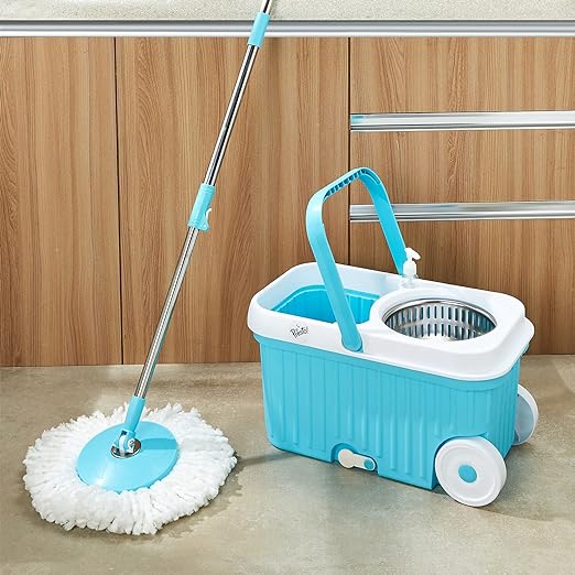 Presto Elite Spin Mop with Steel Wringer and Auto-fold Handle
