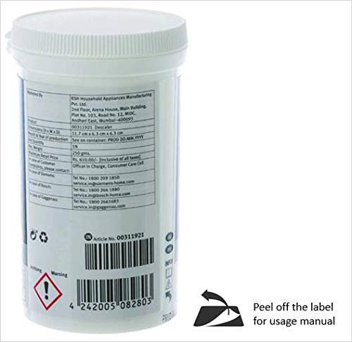 Bosch Siemens Quick Descaler For Appliances