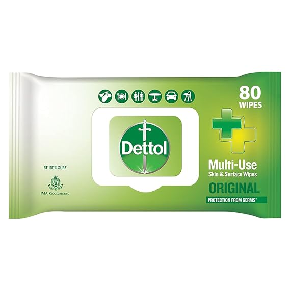 Dettol Germ Protection Wet Wipes for Skin & Surfaces