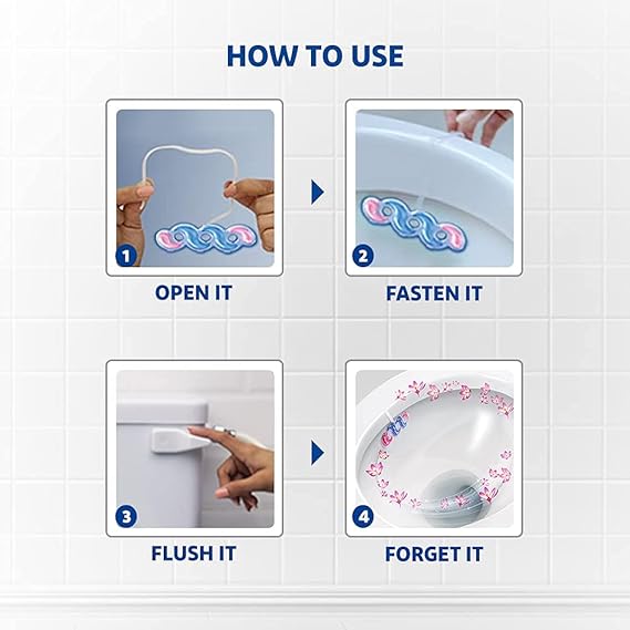 Harpic Floral Delight Power Toilet Flush Cleaner Blocks