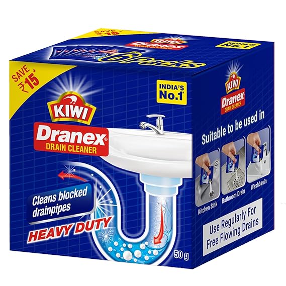 KIWI Dranex Drain Cleaner (Pack of 6)