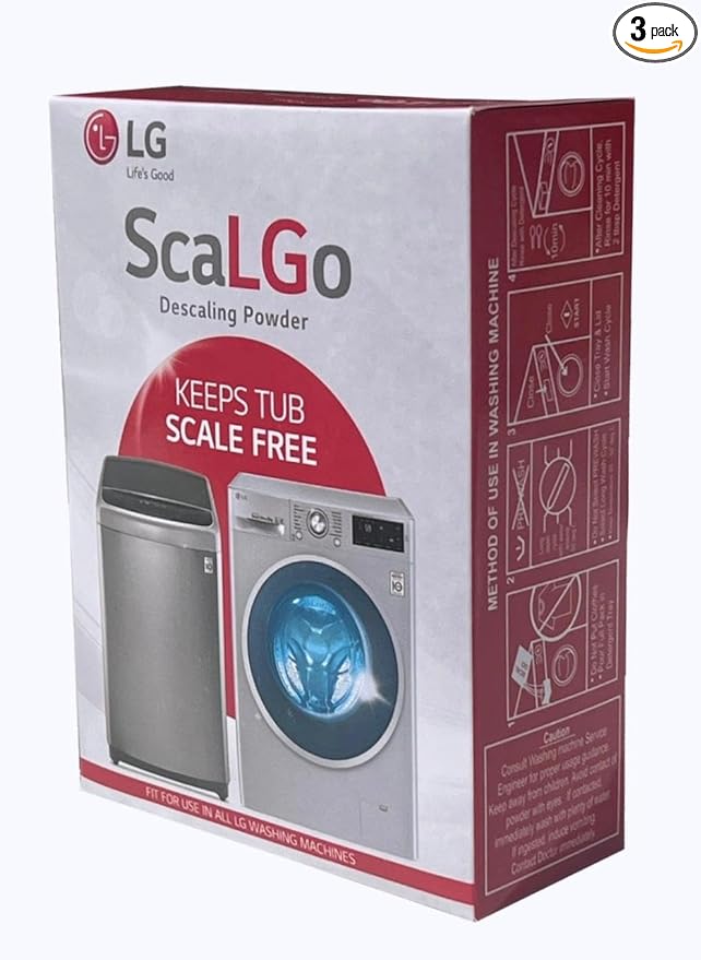 LG ScaLGo Original Descaling Powder for Washing Machines (Pack of 3)