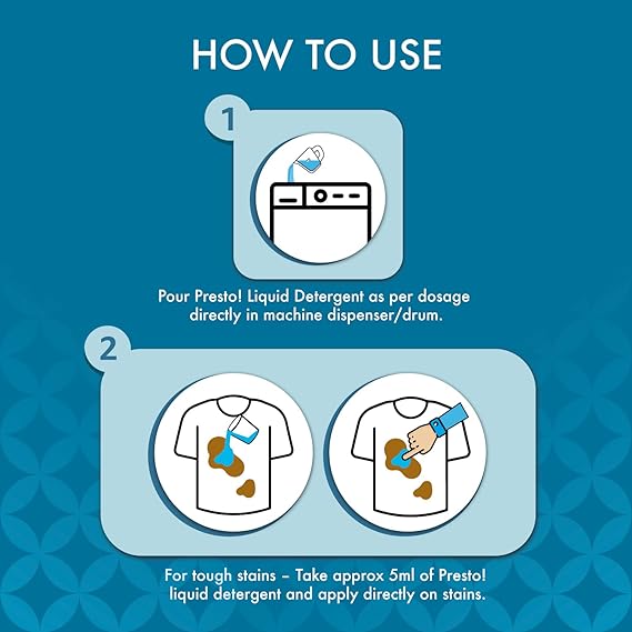 Amazon Brand - Presto Matic Top Load Detergent Liquid