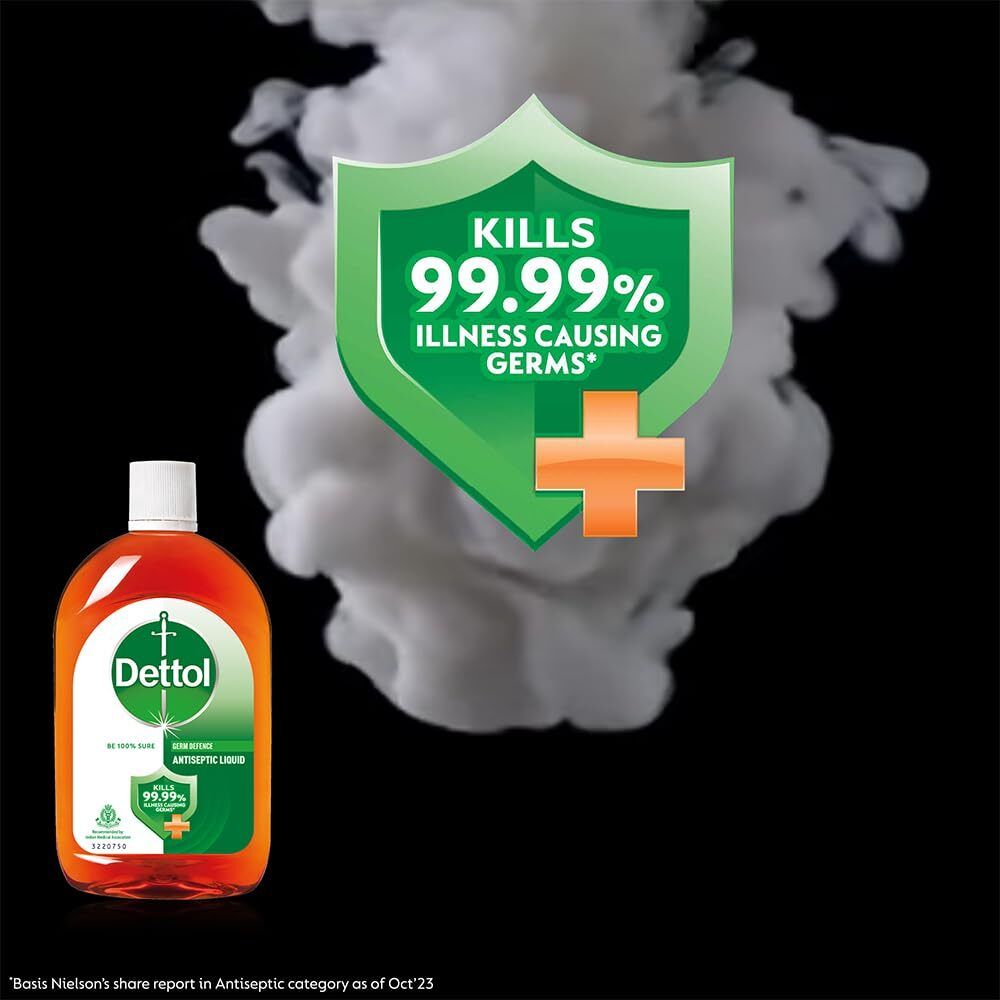 Dettol Disinfectant liquid for First aid, Surface Cleaning and Personal Hygiene Antiseptic Liquid