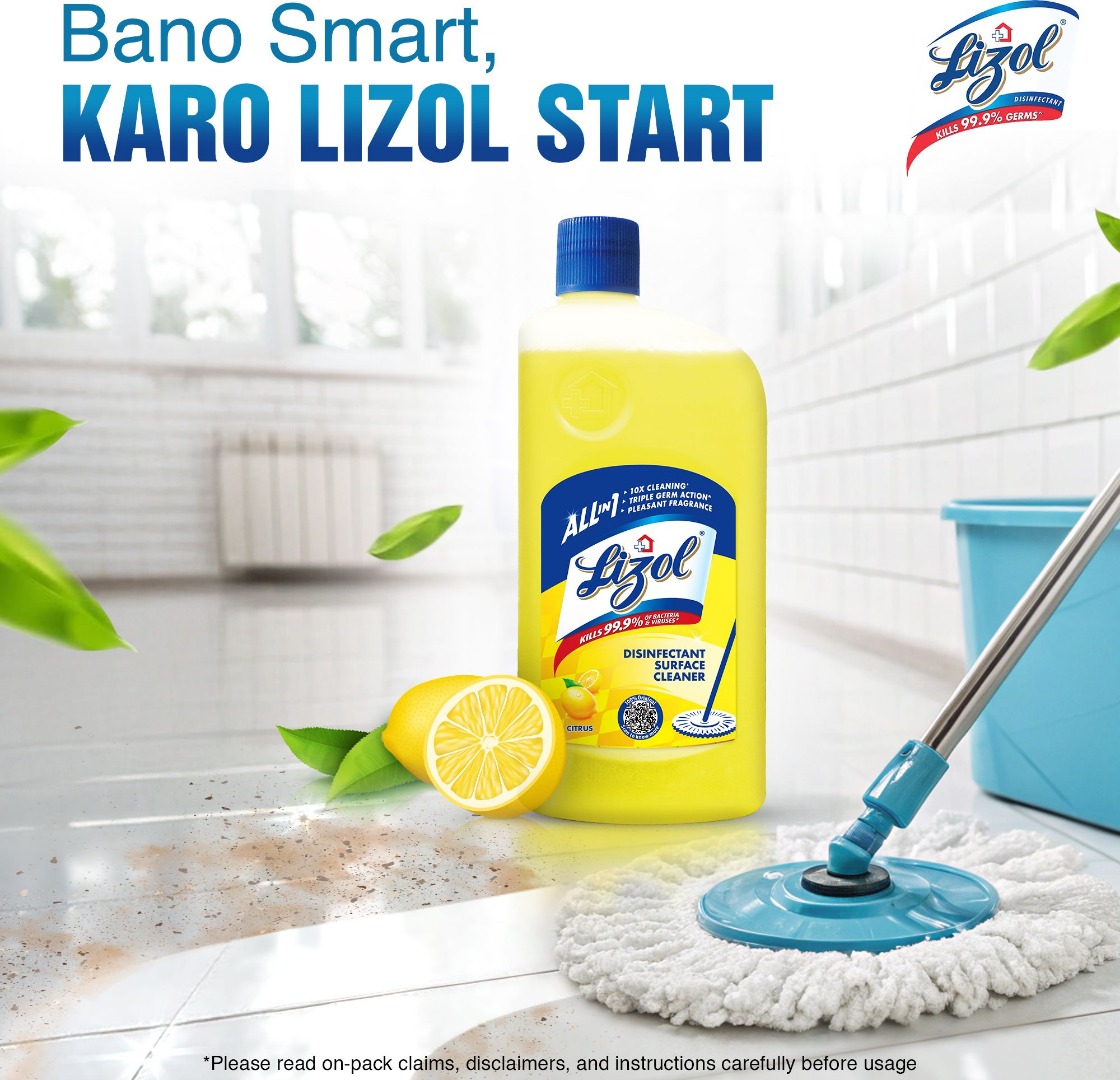 Lizol Disinfectant Surface and Floor Cleaner Citrus