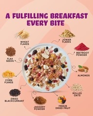 True Elements Fruity Muesli with Real Freeze-Dried Fruits - 700g