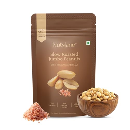 Nutslane Salted & Roasted Jumbo Peanuts -Moongfali| 
